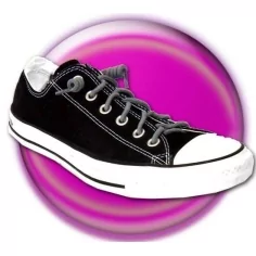 Lacets de chaussures ressorts sans noeud noirs 2
