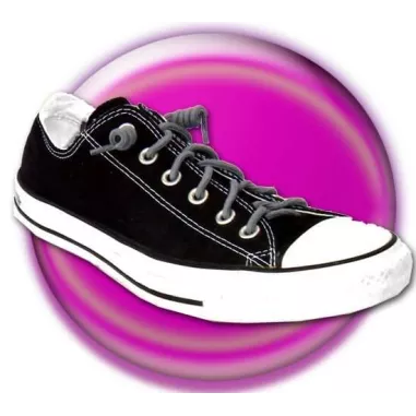 Lacets de chaussures ressorts sans noeud noirs