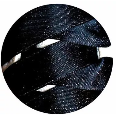 Lacets de chaussures satin noir paillettes brillant vente…