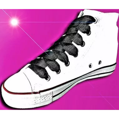 Lacets de chaussures satin noir paillettes brillant vente…