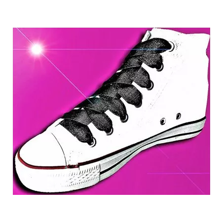 Lacets de chaussures satin noir paillettes brillant vente…