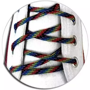 Lacets paracorde noirs & multicolores pour vos chaussures