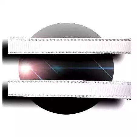 Lacets blancs liseret argenté pour vos chaussures