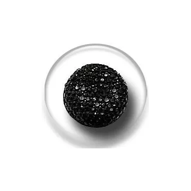 1 paire x ​décorations de lacets diamants noirs