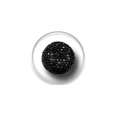 1 paire x ​décorations de lacets diamants noirs