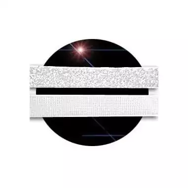 Lacets en velours pailleté blanc. pour vos chaussures