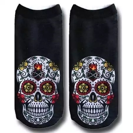 Socquettes crânes calaveras pour vos jolis pieds Socquettes crânes calaveras pour vos jolis pieds
