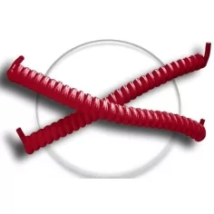 Lacets de chaussures ressorts sans noeud rouges