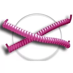 Lacets de chaussures ressorts sans noeud roses