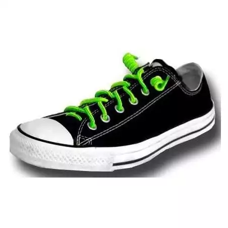 Lacets-ressorts élastiques sans noeud roses magenta