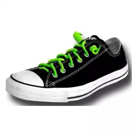 Lacets de chaussures ressorts sans noeud bleus électriques