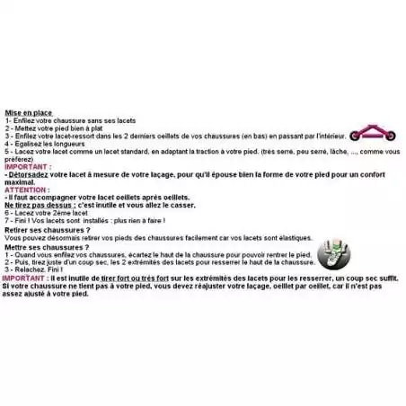 Lacets de chaussures ressorts sans noeud bleus électriques