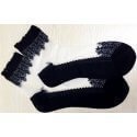 chaussettes transparentes noires