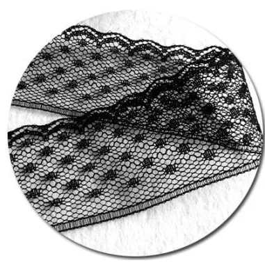 Lacets de chaussures en dentelle plumetis noir-Achat|Vente…