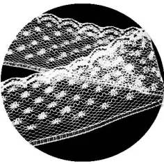 Lacets dentelle et plumetis blancs pour vos chaussures 2