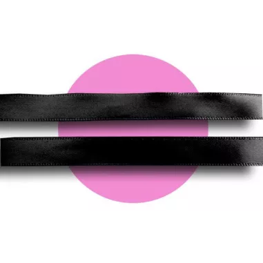 Lacets fins en satin noir&nbsp; pour vos chaussures