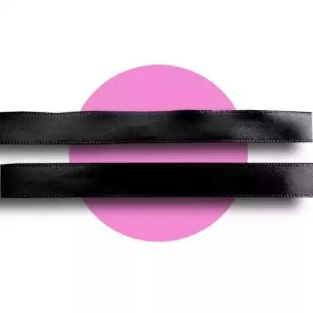 Lacets fins en satin noir  pour vos chaussures Lacets fins en satin noir  pour vos chaussures