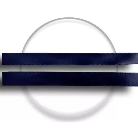 Lacets fins en satin marine pour vos chaussures