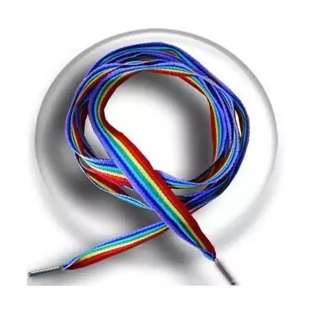Lacets rayés rainbow pour vos chaussures Lacets rayés rainbow pour vos chaussures