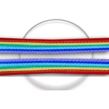 Lacets&nbsp;rayés rainbow pour vos chaussures