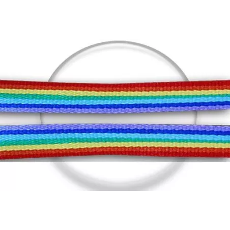 Lacets&nbsp;rayés rainbow pour vos chaussures