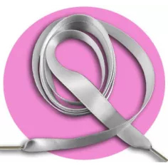 Lacets fins en satin gris perle pour vos chaussures