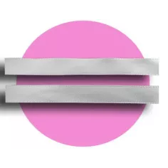 Lacets fins en satin gris perle pour vos chaussures 2