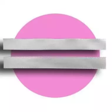 Lacets fins en satin gris perle pour vos chaussures