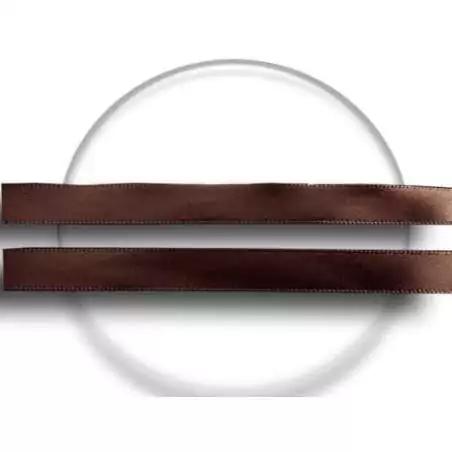 Lacets fins en satin en marron café pour vos chaussures Lacets fins en satin en marron café pour vos chaussures