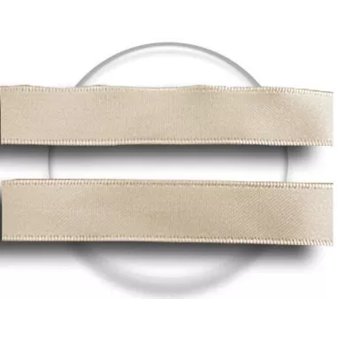 Lacets larges en satin beige lin pour vos chaussures