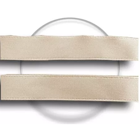 Lacets larges en satin beige lin pour vos chaussures