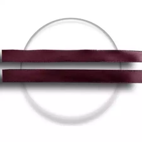 Lacets satin fin en bordeaux pour vos chaussures