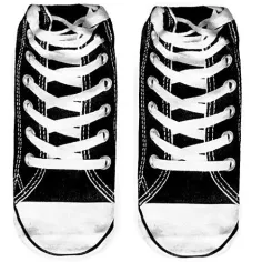 Socquettes décorées baskets noires pour vos jolis pieds
