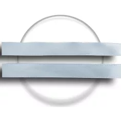 Lacets en satin bleu pâle pour vos chaussures 2