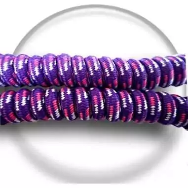 Lacets de chaussures ressorts sans noeud violets,roses,blancs