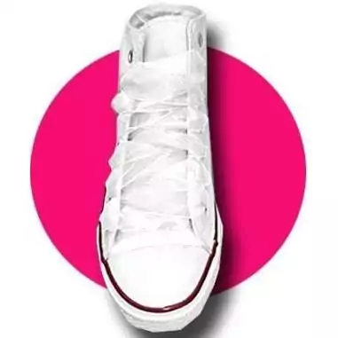 Lacets ruban organdi large blanc pour vos chaussures