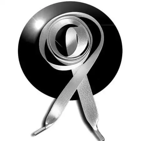 Lacets en satin gris pailleté pour vos chaussures