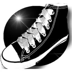 Lacets en satin gris pailleté pour vos chaussures 2
