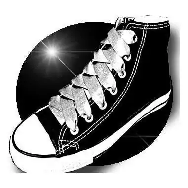 Lacets en satin gris pailleté pour vos chaussures