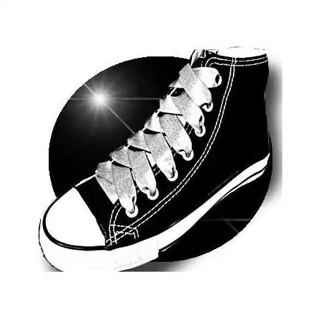 Lacets en satin gris pailleté pour vos chaussures