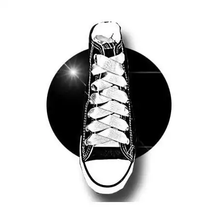 Lacets en satin gris pailleté pour vos chaussures