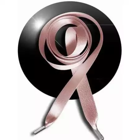 Lacets en satin nude pailleté pour vos chaussures Lacets en satin nude pailleté pour vos chaussures