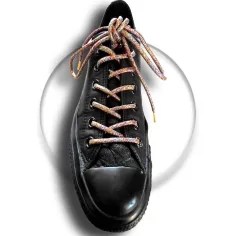 Lacets ronds paillettes multicolores pour vos chaussures 2