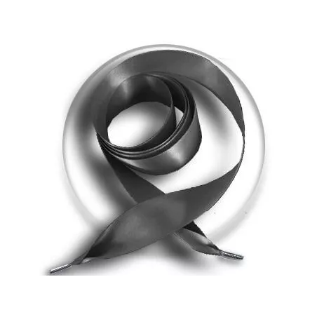 Lacets larges en satin&nbsp;gris ardoise pour vos chaussures