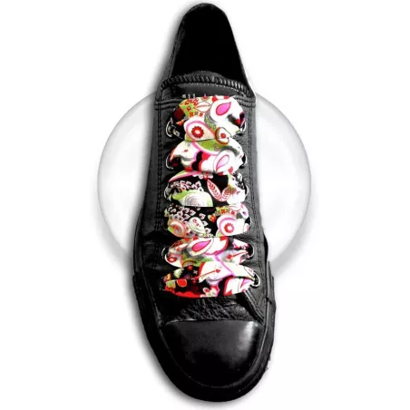 Lacets de chaussures larges satin motifs japon.Achat|Vente…