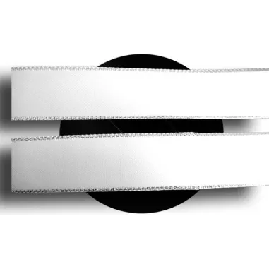 Lacets de chaussures larges satin blanc…