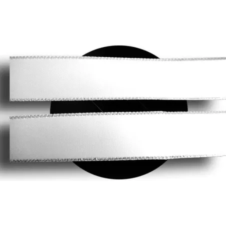 Lacets de chaussures larges satin blanc…