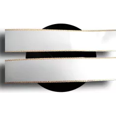 Lacets de chaussures larges satin blanc doré-Achat|Vente… 2