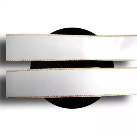 Lacets larges satin blanc & doré pour vos chaussures Lacets larges satin blanc & doré pour vos chaussures