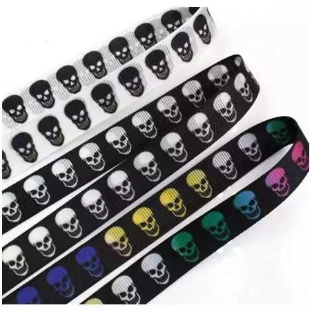 Lacets noirs & têtes de morts blanches pour vos chaussures